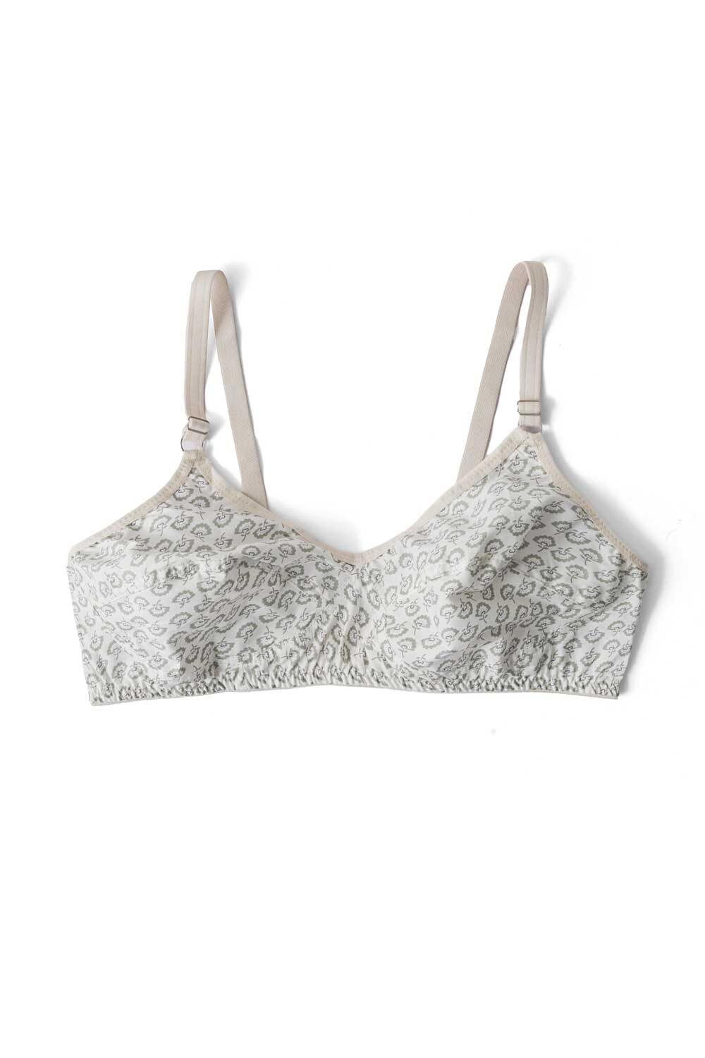 Women's Floral Printed Basic Cotton Premium Bra