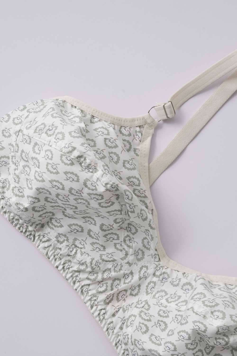 Women's Floral Printed Basic Cotton Premium Bra