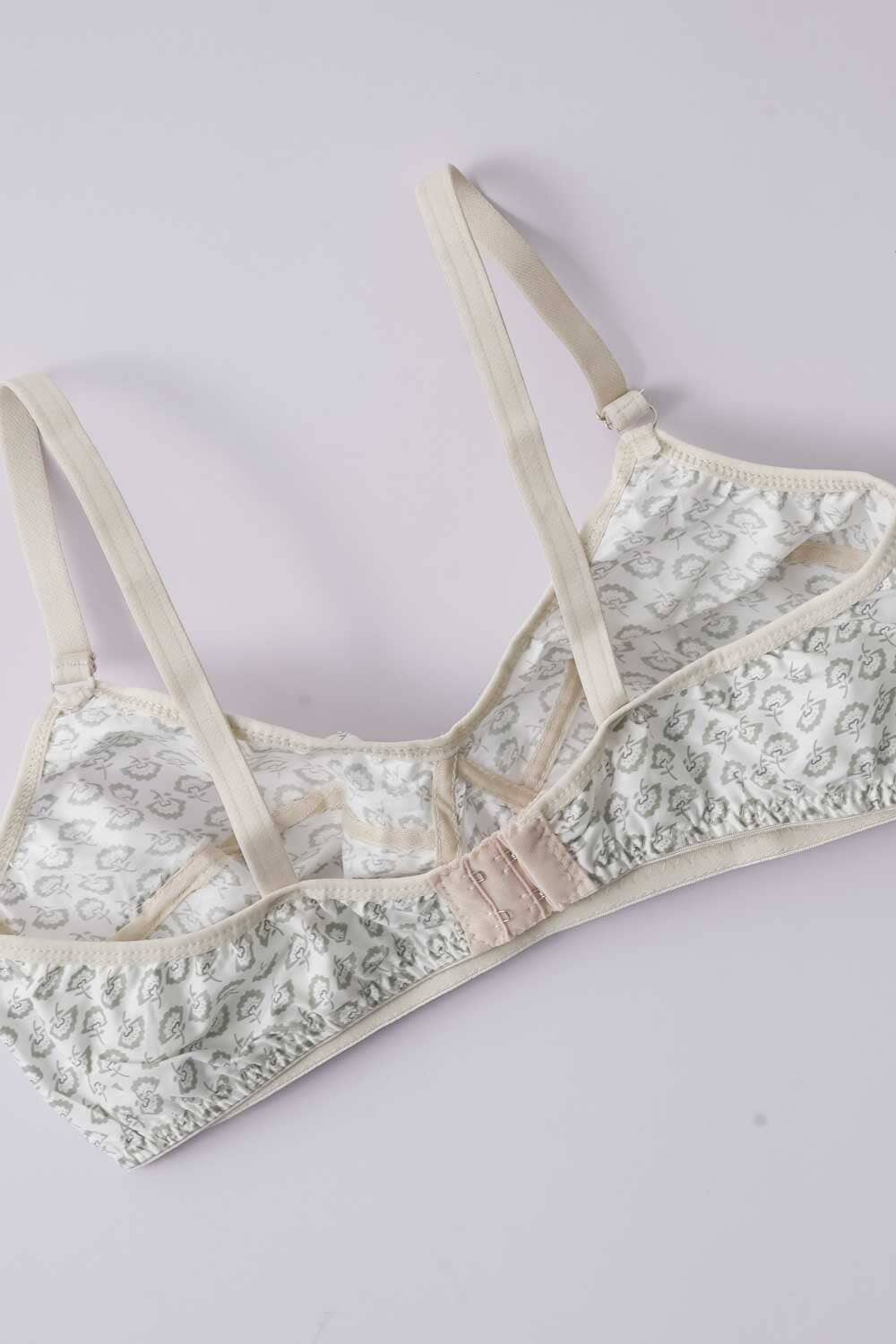 Women's Floral Printed Basic Cotton Premium Bra