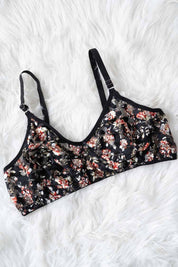 Capri Women's Floral Net Bra