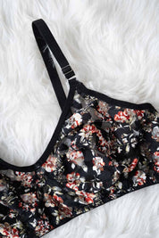 Capri Women's Floral Net Bra
