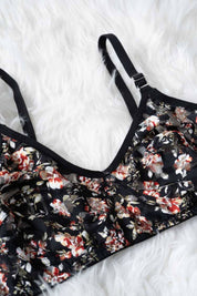 Capri Women's Floral Net Bra