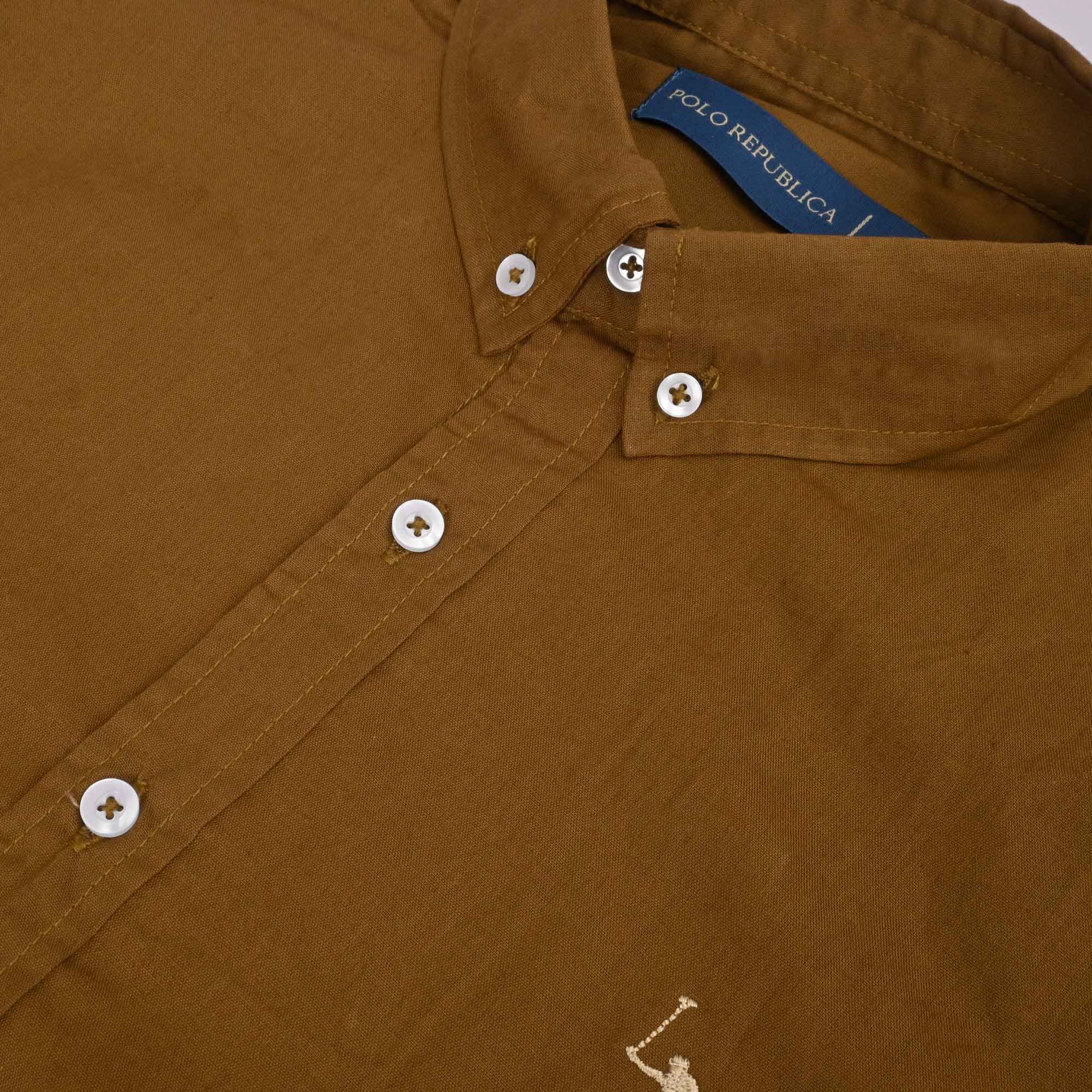 Polo Republica Men's Premium Pony Embroidered Plain Casual Shirt II Men's Casual Shirt Polo Republica 