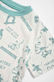 Mango Kid's Skaters Only Printed Twin Set Boys Twin Set First Choice 