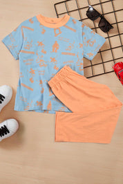 Mango Kid's Skaters Only Printed Twin Set Boys Twin Set First Choice 