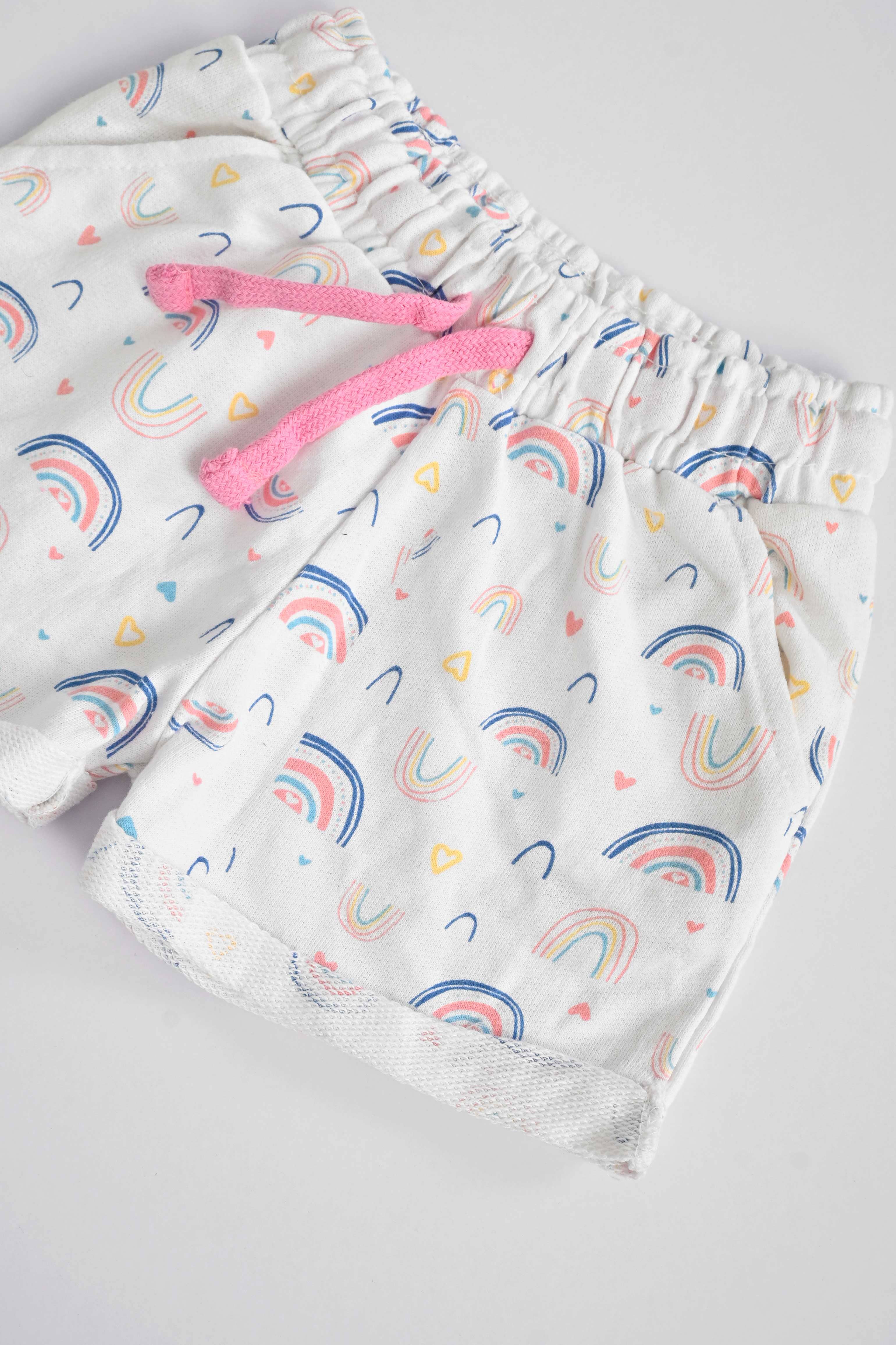 Tessential Kid's Rainbow Printed Terry Shorts Kid's Shorts SNR 