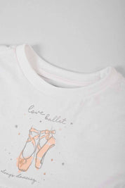 Tessentials Girl's Always Dancing Printed Long Sleeves Frock Style Shirt Girl's Tee Shirt HAS Apparel 