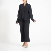 East West Women’s Solid CO-Ord Set Women's Co Ord Set East West Black S 