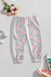 Lefties Kid's Dots Printed Terry Jogger Pants Boy's Trousers SNR 
