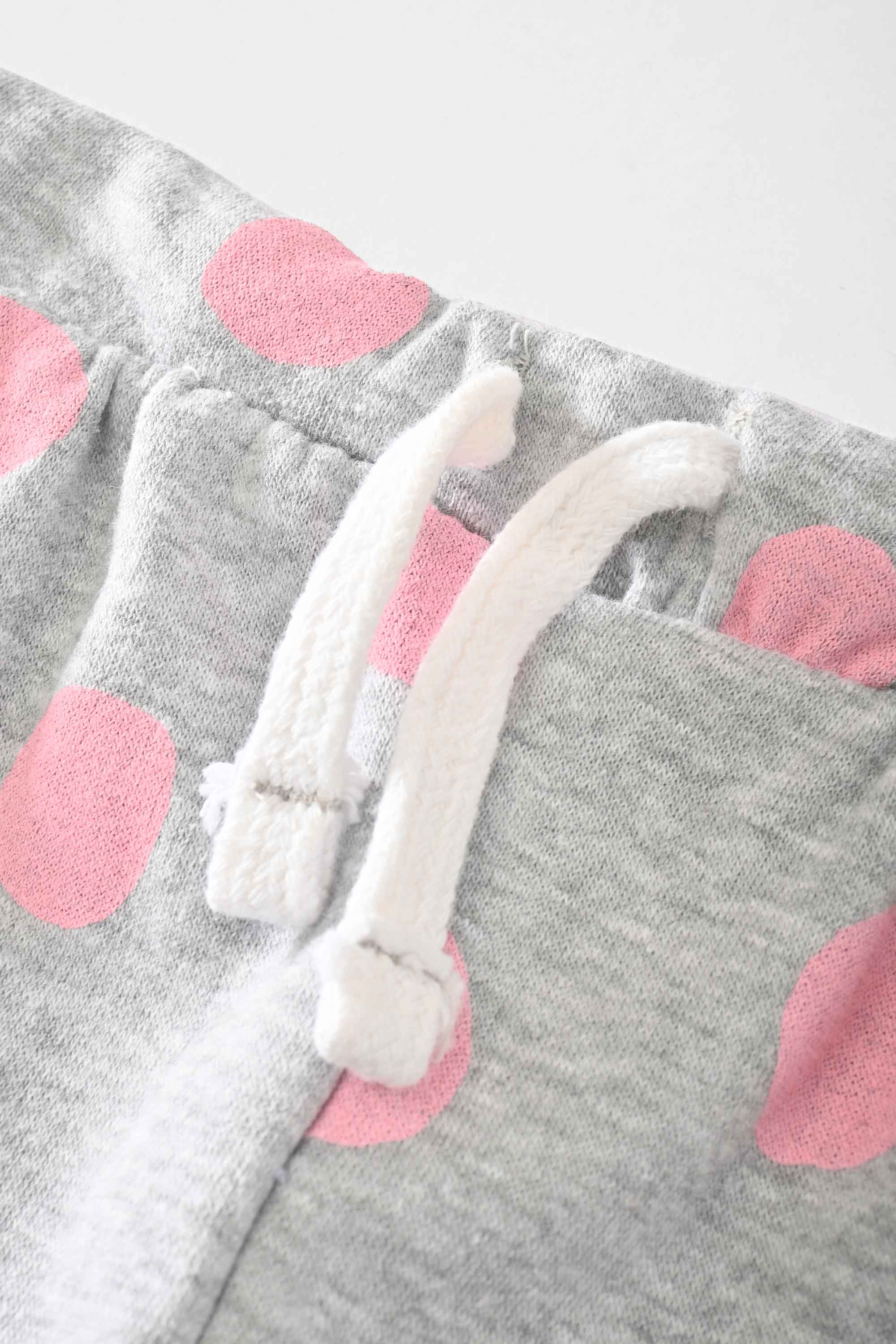 Lefties Kid's Dots Printed Terry Jogger Pants Boy's Trousers SNR 