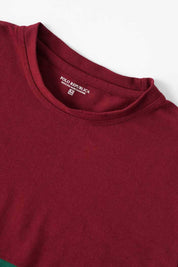 Bottle Green & Maroon