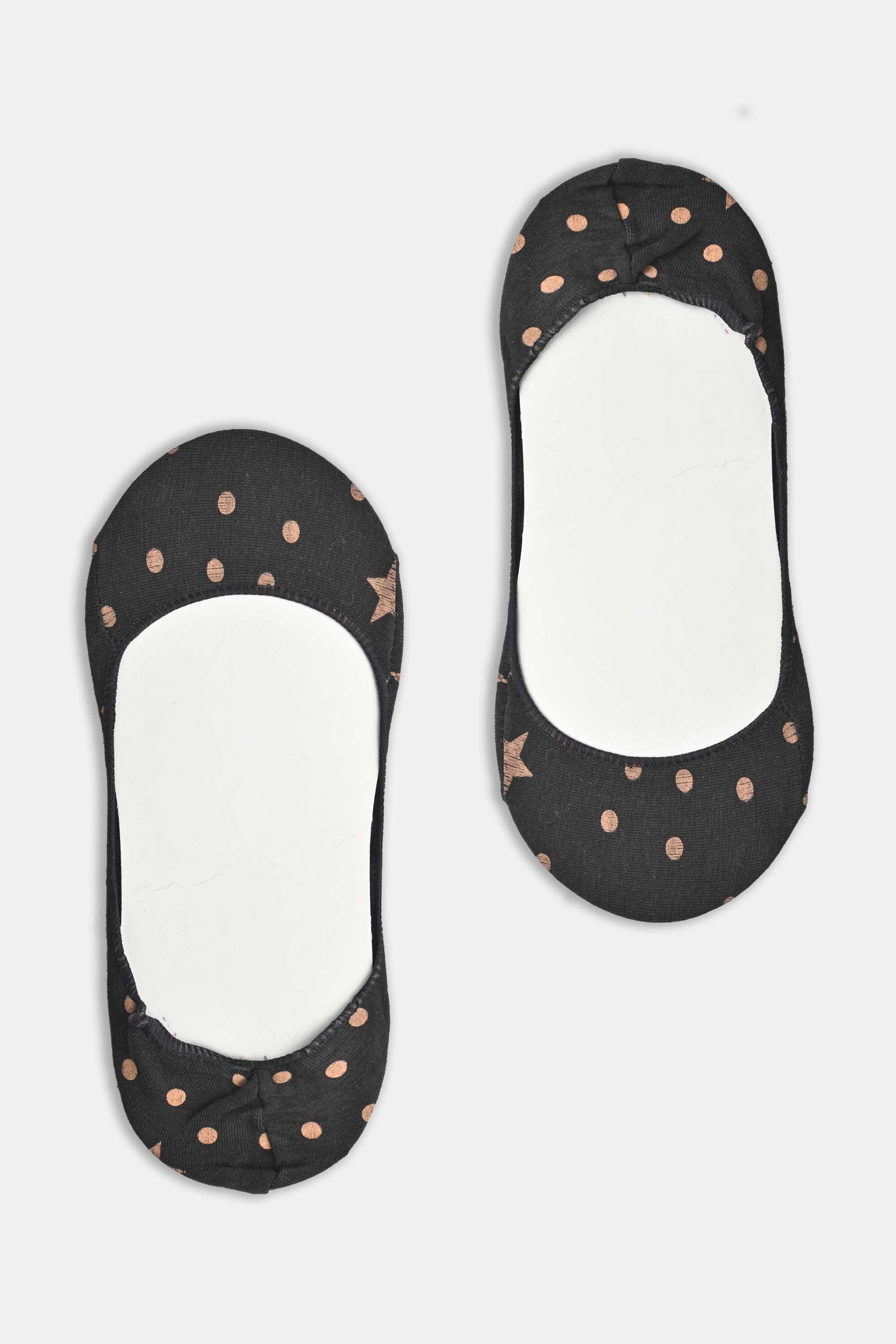 Women's Star Printed Invisible Pump Socks Socks RAM 
