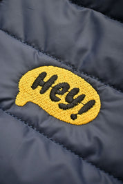 Burnt Soul Men's Hey Embroidered Body Warmer Puffer Gilet Men's Gilet IBT 