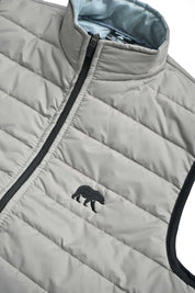 Burnt Soul Men's Bear Embroidered Body Warmer Puffer Gilet Men's Gilet IBT 