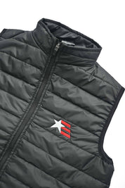 Burnt Soul Men's Star Embroidered Body Warmer Puffer Gilet Men's Gilet IBT 