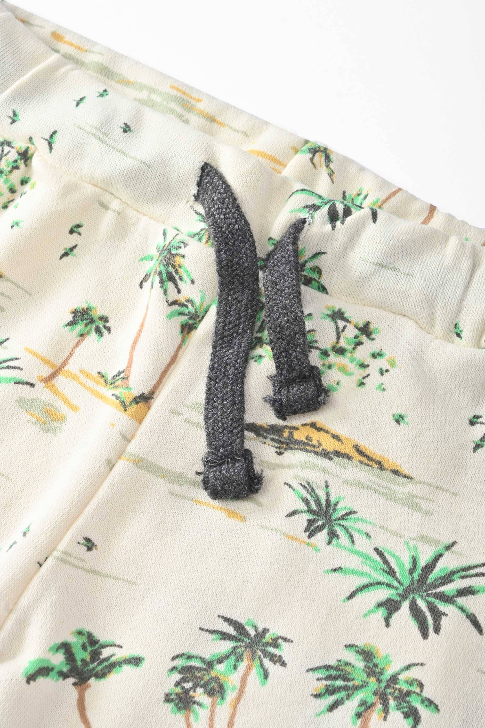 Ritado Kid's Pine Tree Printed Classic Terry Shorts Boy's Shorts SNR 