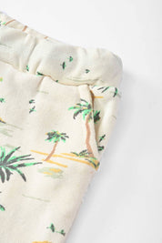 Ritado Kid's Pine Tree Printed Classic Terry Shorts