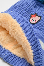Kid's Pom Pom Fur Beanie Cap Cap SRL 