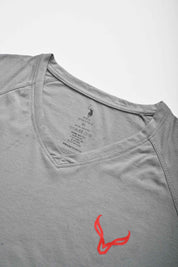 Polo Athletica Women's V-Neck Reflective Stripes Printed Short Sleeve Tee Shirt Women's Tee Shirt Polo Republica 