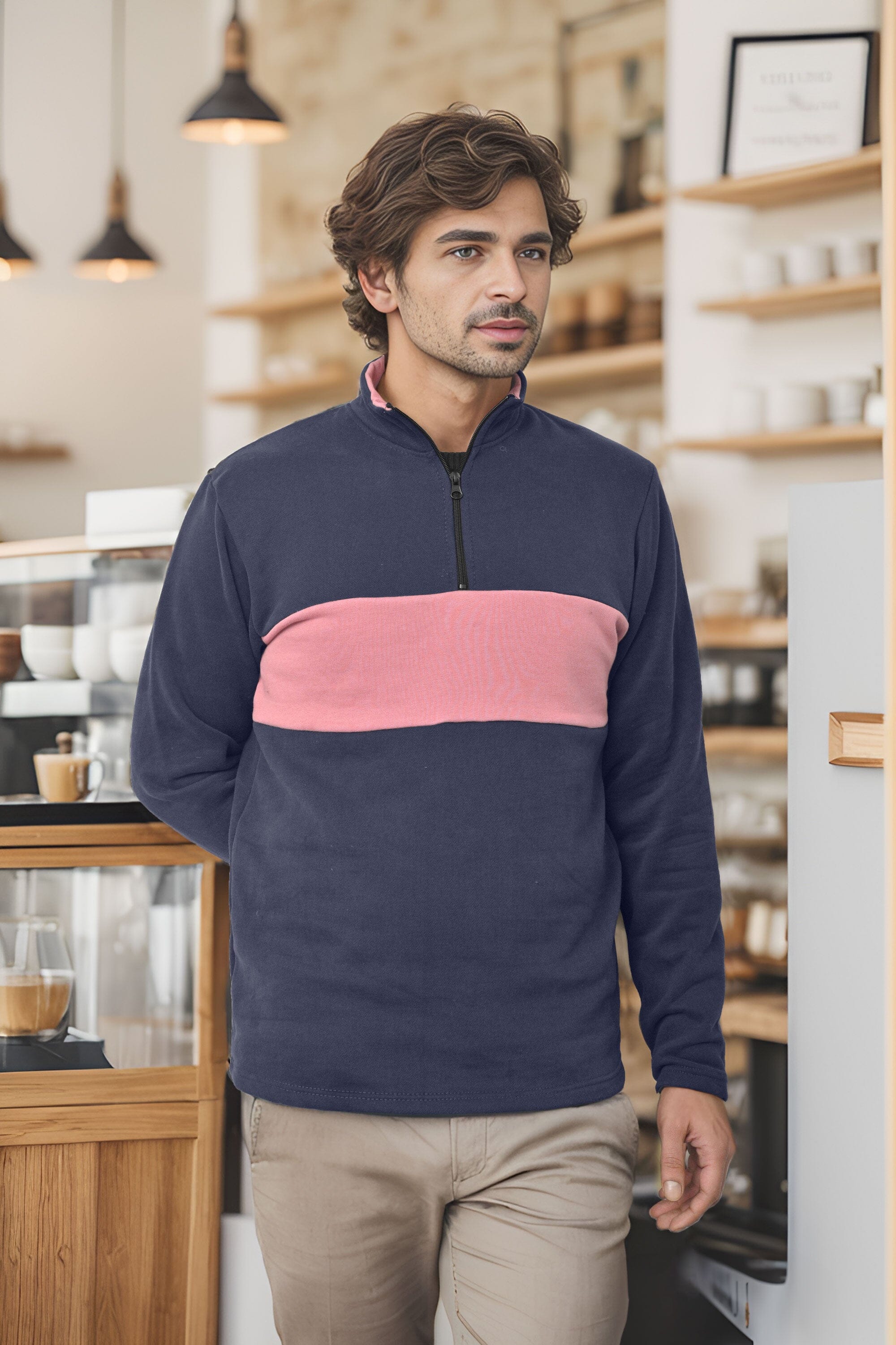 Light Navy & Tea Pink