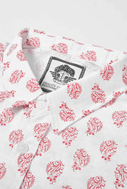 New Fashion Men's Batroun Printed Design Long Sleeve Casual Shirt