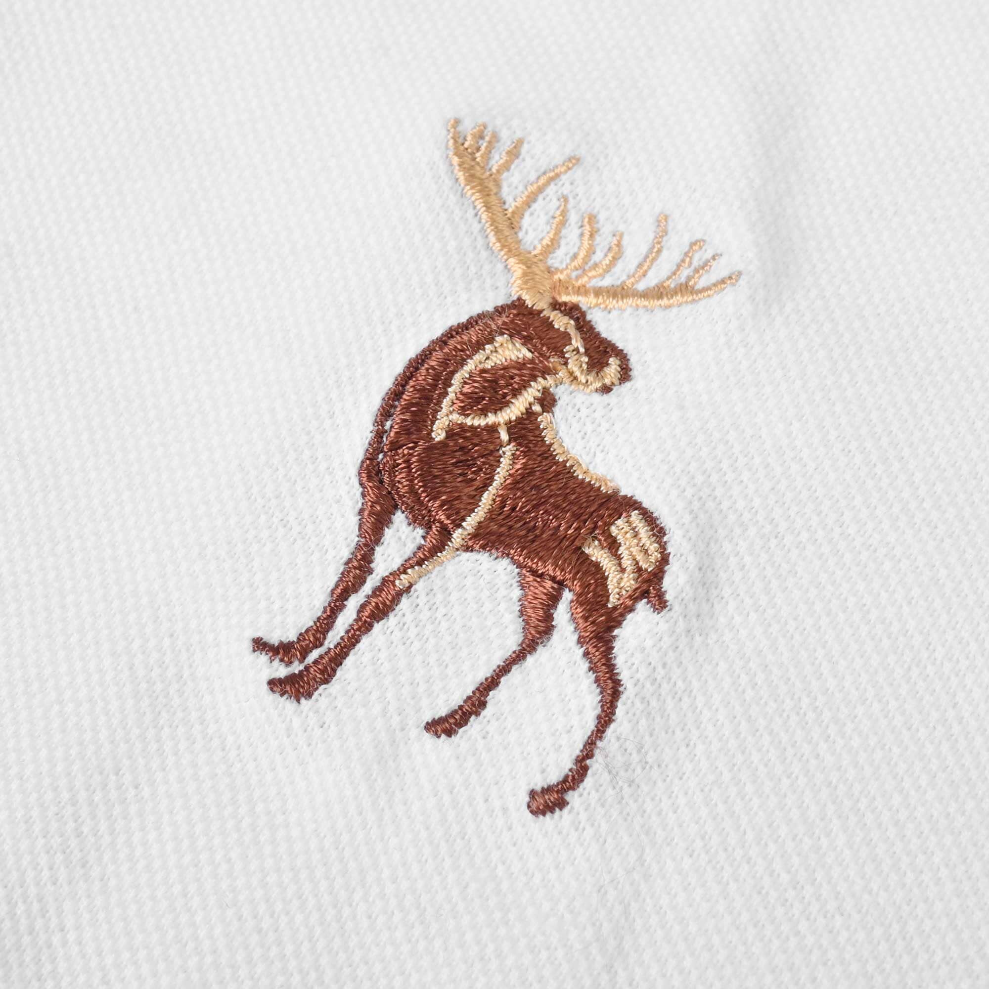 Polo Republica Men's Moose & Crown Crest Embroidered Short Sleeve Polo Shirt Men's Polo Shirt Polo Republica 