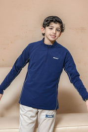 Proact Boy's Mock Neck Quarter Zipper Minor Fault Sweat Shirt Boy's Sweat Shirt HAS Apparel 