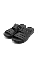 Men's Padded Insole Leather Slides