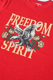 Polo Republica Men's Freedom Printed Crew Neck Tee Shirt