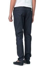 Black & Blank Men's Slim Fit Cotton Pants
