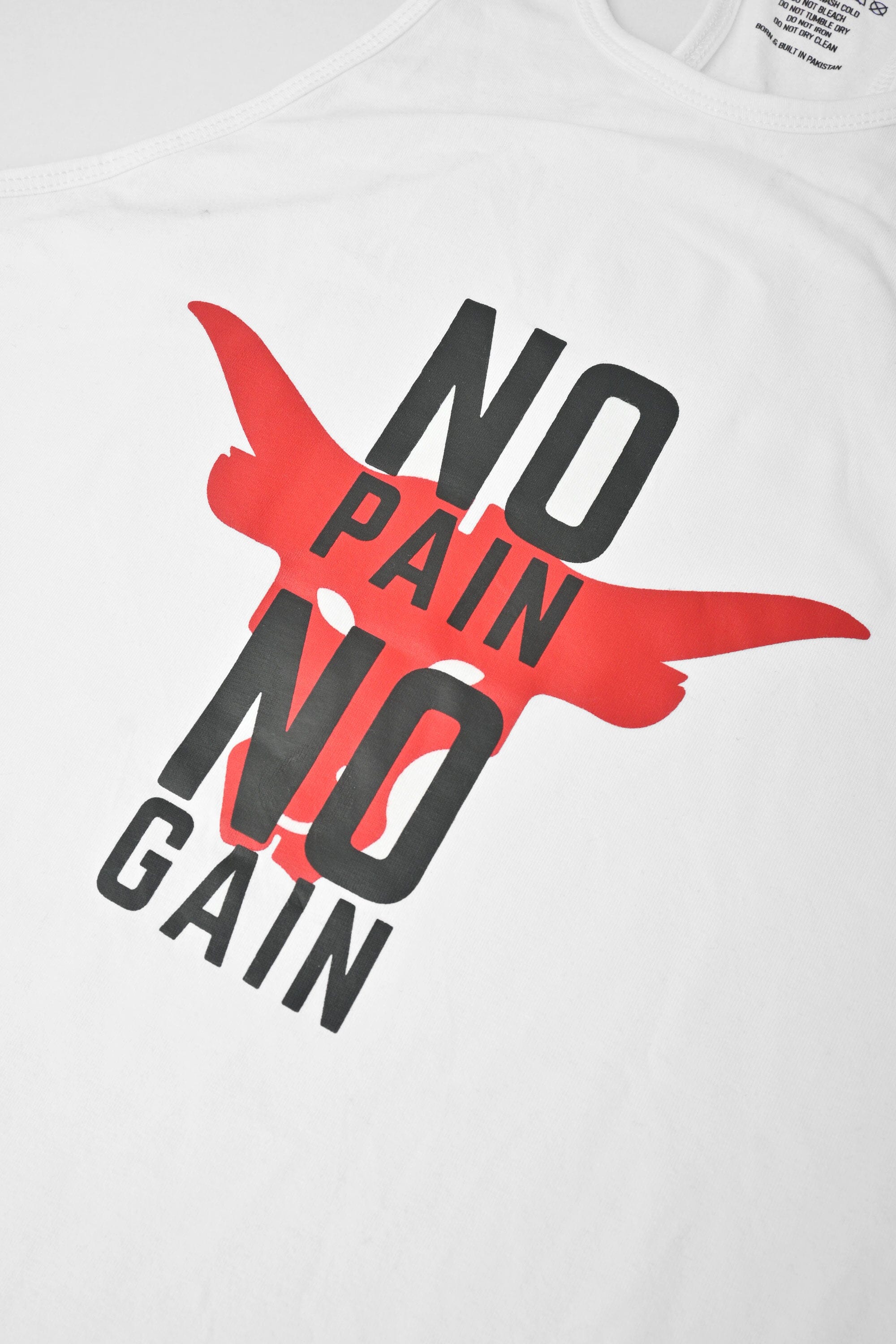 Polo Athletica Men's No Pain No Gain Printed Activewear Tank Top Men's Activewear Vest Polo Republica 