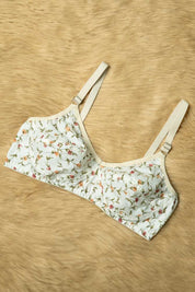 Women's Floral Basic Cotton Bra