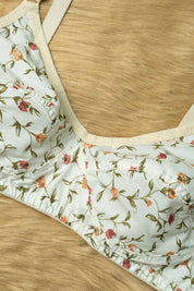 Women's Floral Basic Cotton Bra