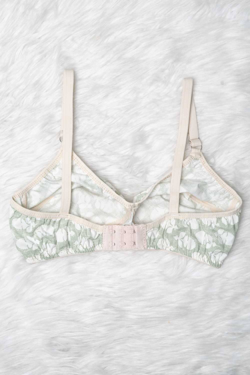 Women's Elasticated Straps Basic Cotton Bra