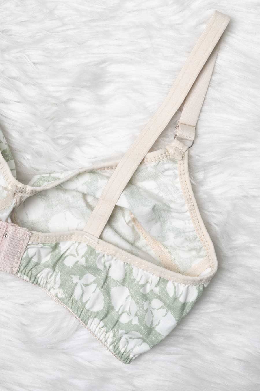 Women's Elasticated Straps Basic Cotton Bra