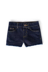 Girl's Raw Bottom Cut Off Denim Shorts