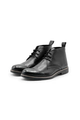 Elegant Men's Leather Ankle Boots