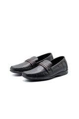 Elegant Men's Leather Penny Loafers