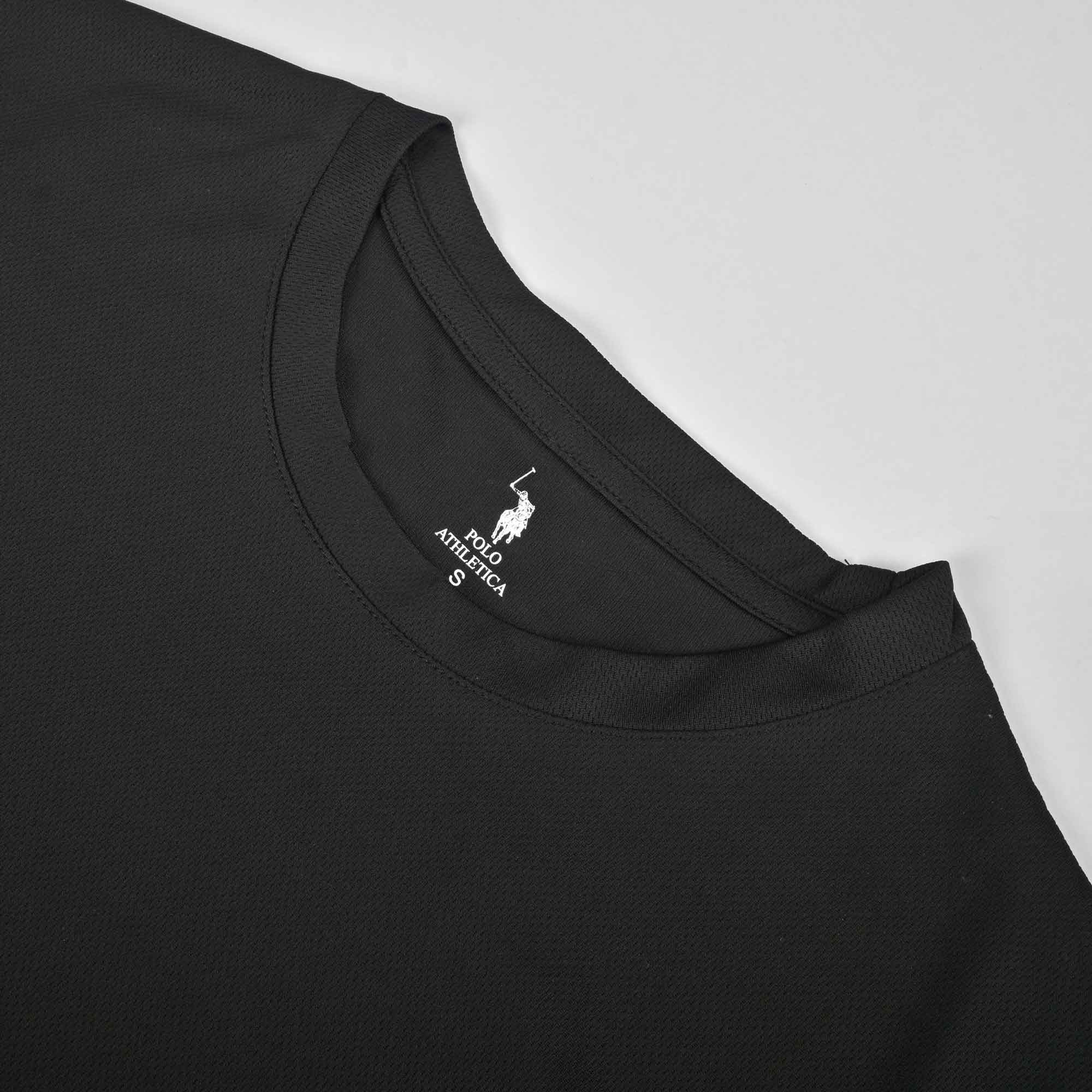 Polo Athletica Men's Shoulder Stripes Activewear Tee Shirt Men's Tee Shirt Polo Republica 
