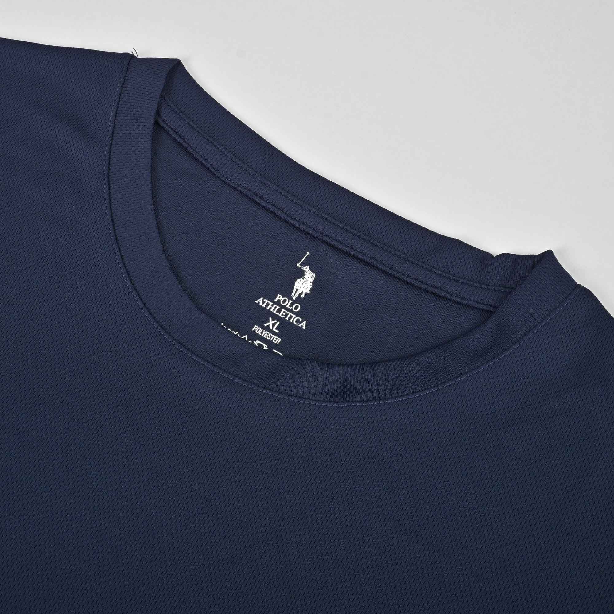 Polo Athletica Men's Shoulder Stripes Activewear Tee Shirt Men's Tee Shirt Polo Republica 