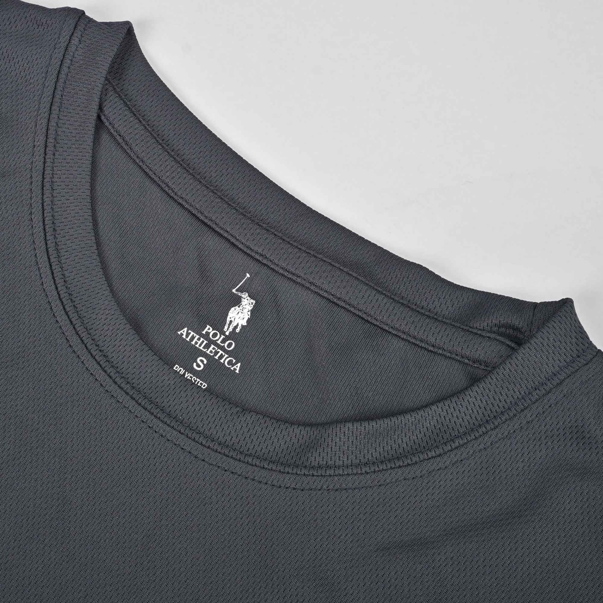 Polo Athletica Men's Shoulder Stripes Activewear Tee Shirt Men's Tee Shirt Polo Republica 