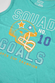 Junior Boy's Squad Goals Printed Tank Top Girl's Tee Shirt SZK 