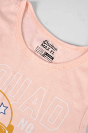 Junior Boy's Squad Goals Printed Tank Top Girl's Tee Shirt SZK 