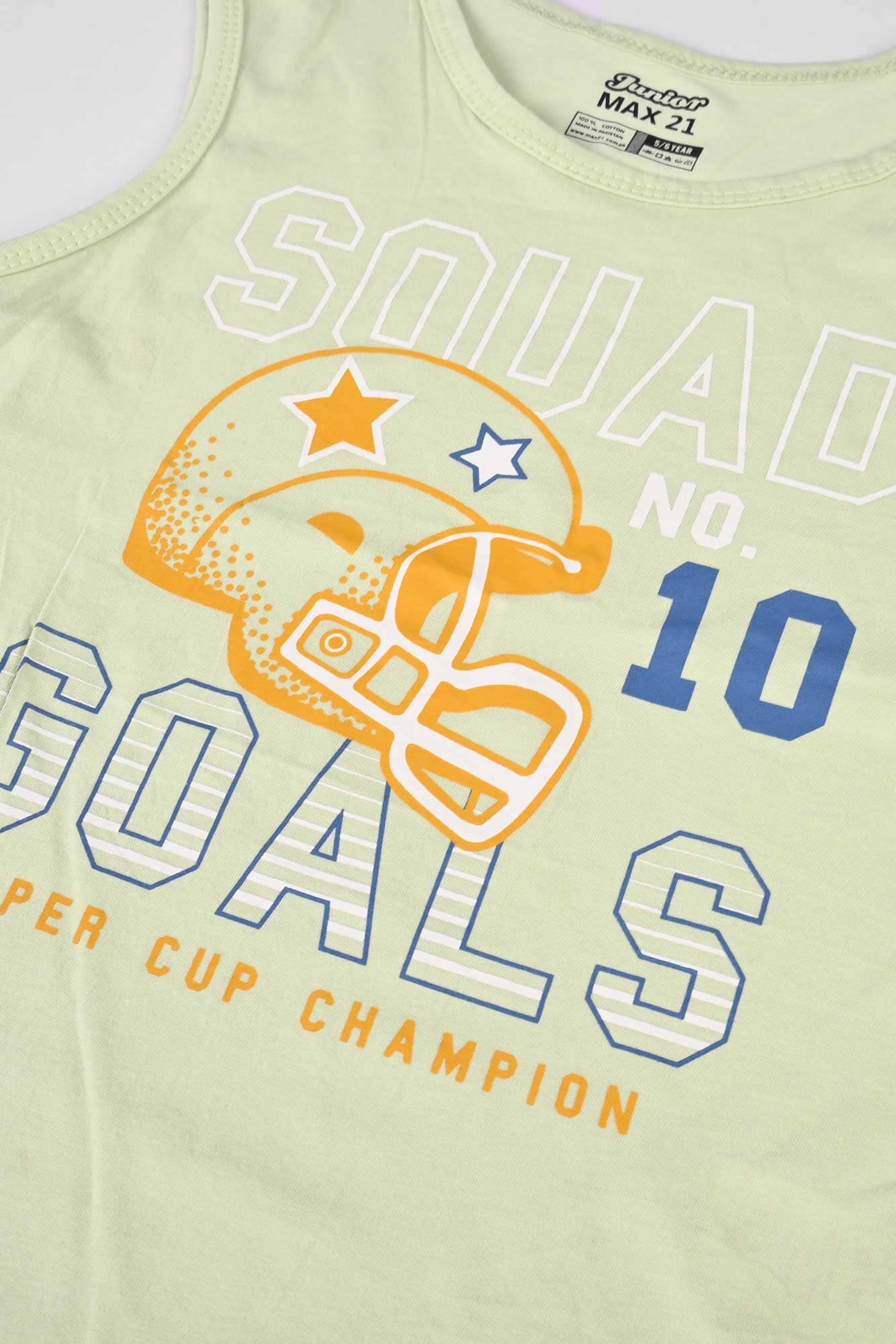 Junior Boy's Squad Goals Printed Tank Top Girl's Tee Shirt SZK 