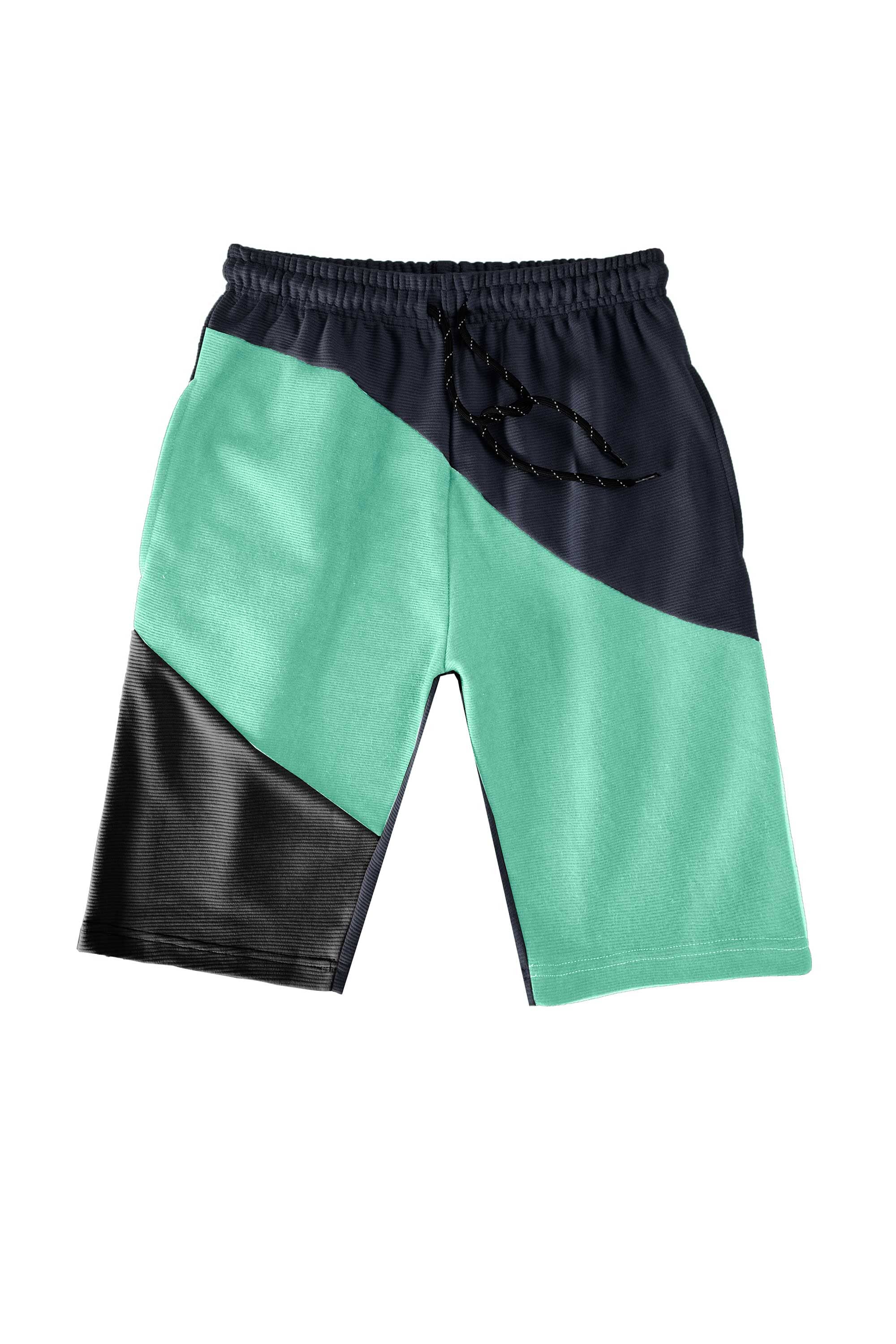 Navy & Aqua Green