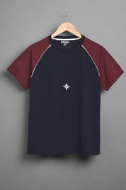 Navy & Maroon
