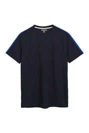 Men's Shoulder Stripes Style Crew Neck Minor Fault Tee Shirt Men's Tee Shirt IBT 