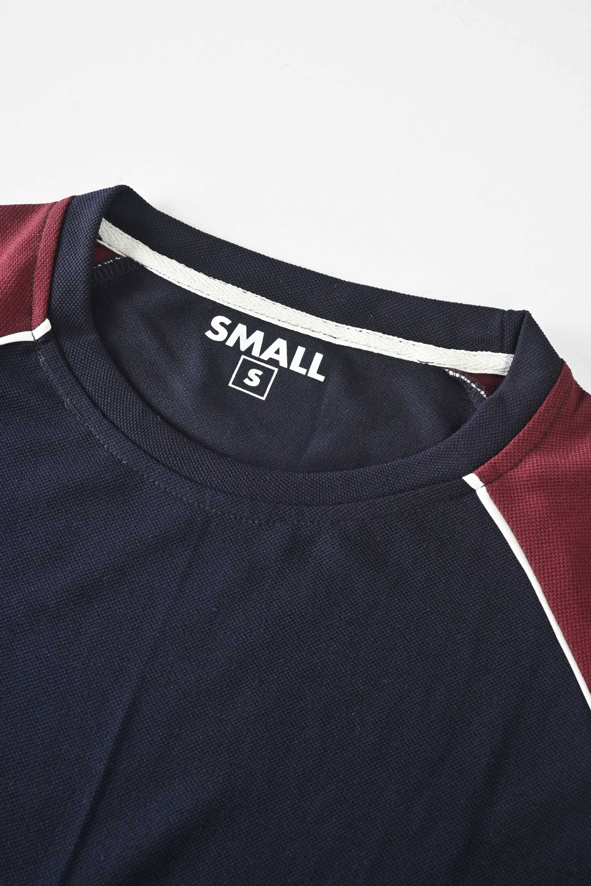 Navy & Maroon
