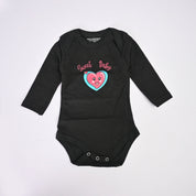 Polo Republica Sweet Baby Printed Long Sleeve Baby Romper Romper Polo Republica Black 0-3 Months 