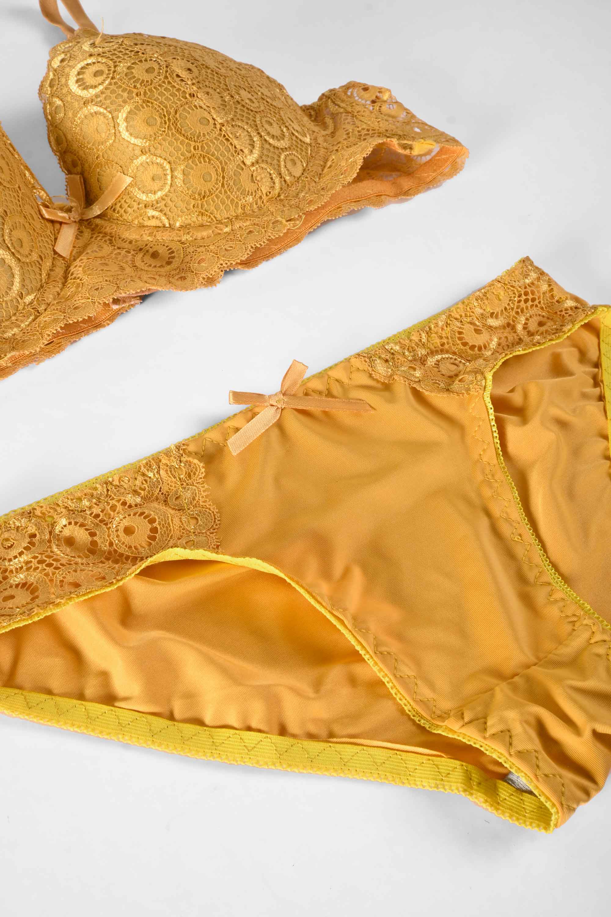 Chenxw Women's Wired Push Up Padded Bra & Pantie Set Women's Lingerie RAM 